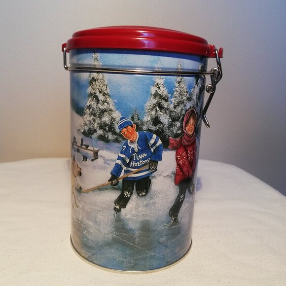 Tim Horton's Coffee Tin Canister - Lot of 4 - Picture 5 of 8